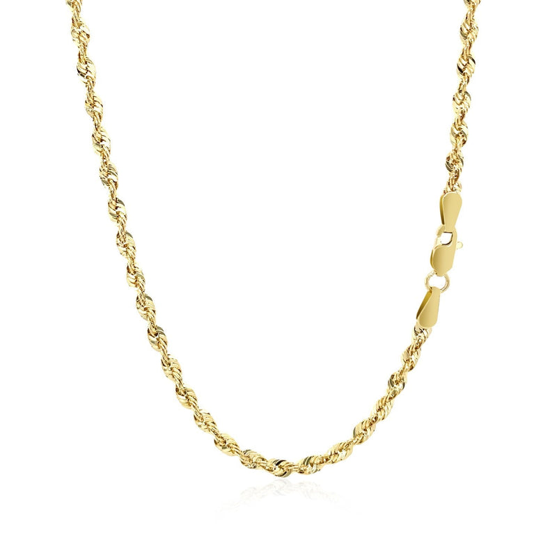 Bids.com 10K Yellow Gold Lite Rope Chain (2.50 mm) Necklaces