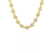 Bids.com 6.9mm 14k Yellow Gold Puffed Mariner Link Chain Necklaces