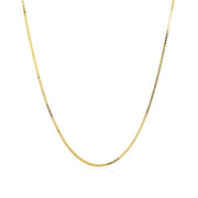 Bids.com 18k Yellow Gold Box Chain 0.8mm Necklaces
