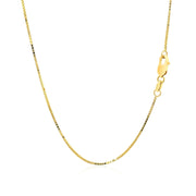 Bids.com 18k Yellow Gold Box Chain 0.8mm Necklaces