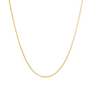 Bids.com 14k Yellow Gold Diamond Cut Round Wheat Chain 0.6mm Necklaces