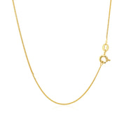 Bids.com 14k Yellow Gold Diamond Cut Round Wheat Chain 0.6mm Necklaces