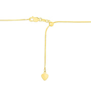 Bids.com 14k Yellow Gold Adjustable Snake Chain 0.85mm Necklaces
