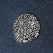 Bids.com 14k White Gold Diamond Cut Cable Link Chain (2.90 mm) Necklaces