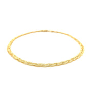 Bids.com 3.5mm 14k Yellow Braided Foxtail Anklet Accessories