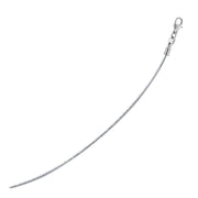 Bids.com 14k White Gold Necklace in a Round Omega Chain Style Necklaces