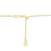 Bids.com 14k Yellow Gold Adjustable Popcorn Chain 1.3mm Necklaces
