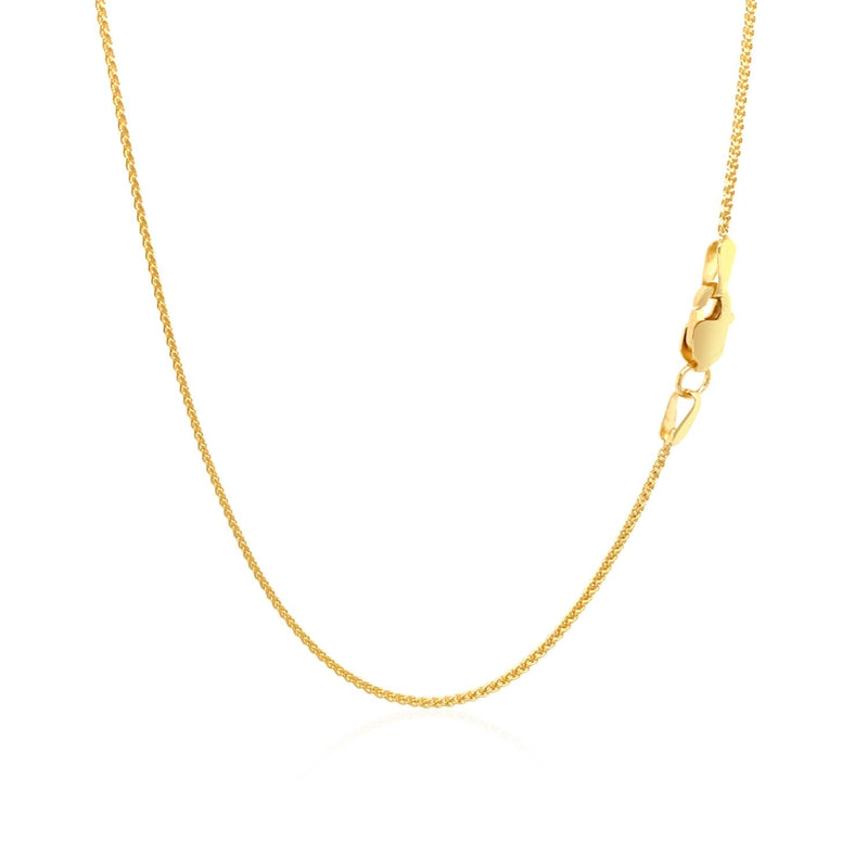 Bids.com 10k Yellow Gold Wheat Chain 1.0mm Necklaces