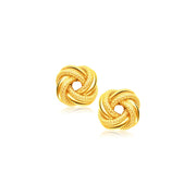 Bids.com 14k Yellow Gold Intertwined Love Knot Stud Earrings Earrings