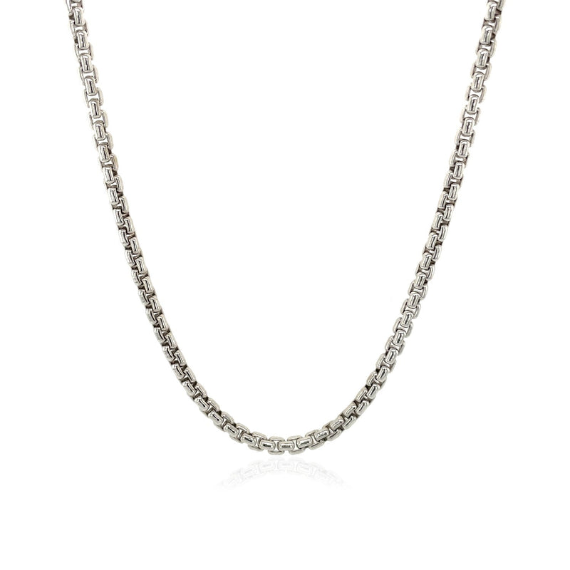 Bids.com 2.4mm 14k White Gold Round Box Chain Necklaces
