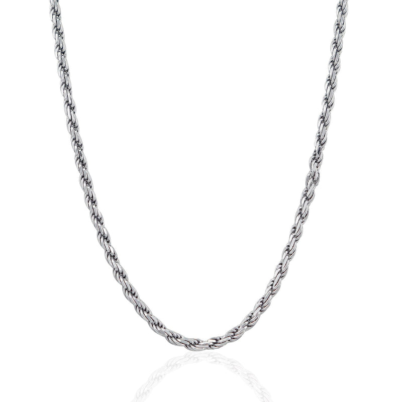 Bids.com Sterling Silver 3.6mm Diamond Cut Rope Style Chain Necklaces