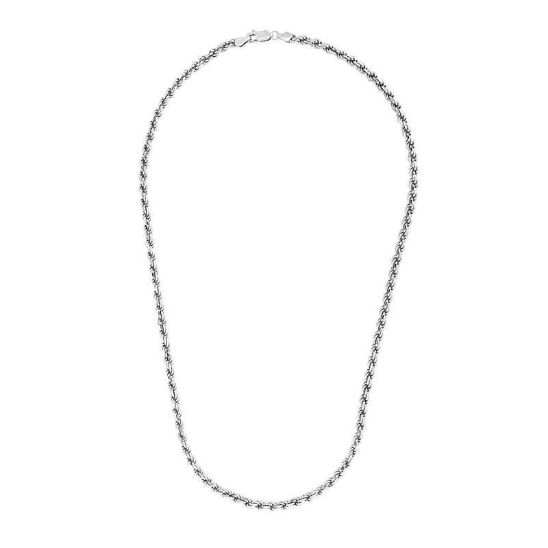 Bids.com Sterling Silver 3.6mm Diamond Cut Rope Style Chain Necklaces