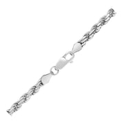 Bids.com Sterling Silver 3.6mm Diamond Cut Rope Style Chain Necklaces