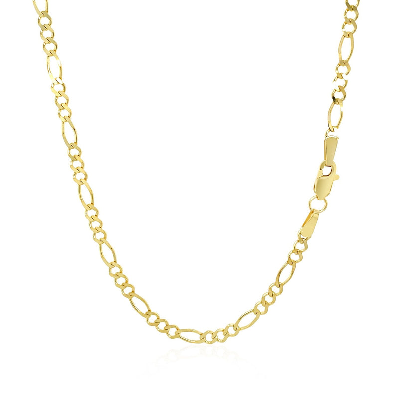 Bids.com 2.8mm 14k Yellow Gold Solid Figaro Chain Necklaces