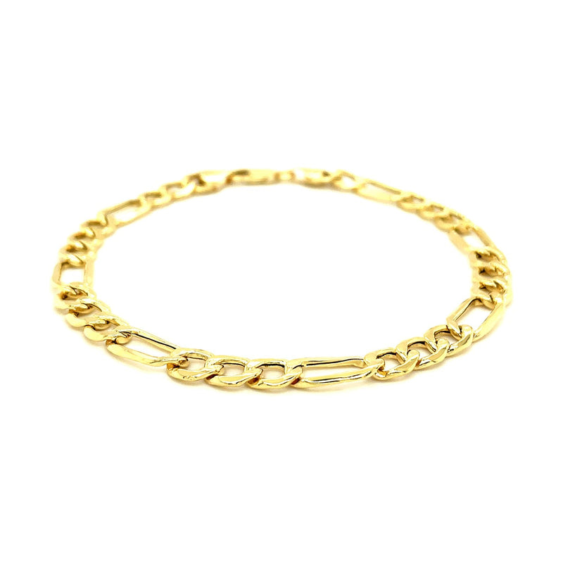 Bids.com 6.5mm 14k Yellow Gold Lite Figaro Bracelet Bracelets
