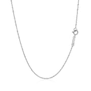 Bids.com 14k White Gold Singapore Chain 0.8mm Necklaces