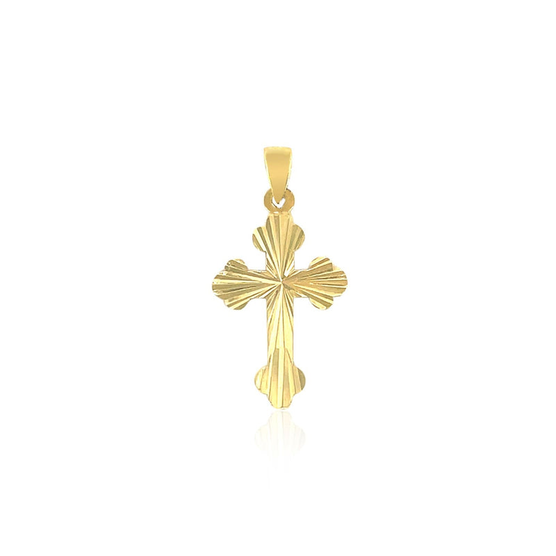 Bids.com 14k Tri Color Gold Cross Pendant Pendants