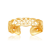 Bids.com 14k Yellow Gold Toe Ring in a Celtic Knot Style Rings