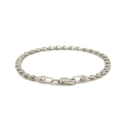 Bids.com 2.9mm 14k White Gold Heart Bracelet Bracelets