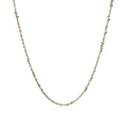 Bids.com Rhodium Plated 1.7mm Sterling Silver Sparkle Style Chain Necklaces