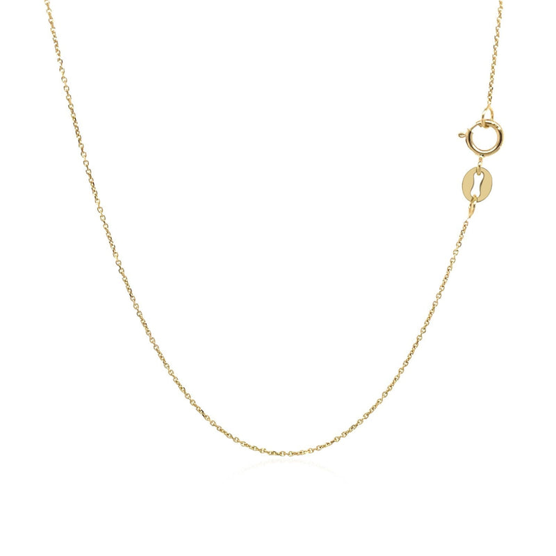 Bids.com 10k Yellow Gold Cable Link Chain (0.50 mm) Necklaces