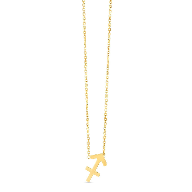 Bids.com 14K Yellow Gold Sagittarius Necklace Necklaces