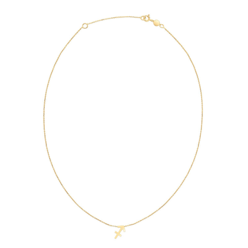 Bids.com 14K Yellow Gold Sagittarius Necklace Necklaces