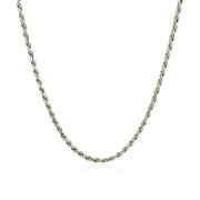 Bids.com Sterling Silver 1.8mm Diamond Cut Rope Style Chain Necklaces