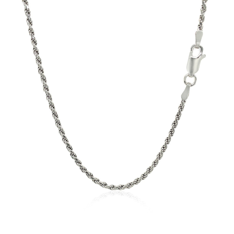 Bids.com Sterling Silver 1.8mm Diamond Cut Rope Style Chain Necklaces