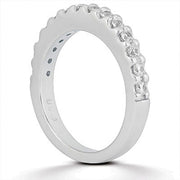 Bids.com 14k White Gold Shared Prong Diamond Wedding Ring Band Rings