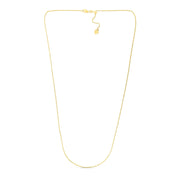 Bids.com 14k Yellow Gold Adjustable Rope Chain 1.0mm Necklaces