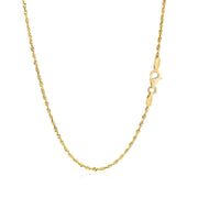 Bids.com 14k Yellow Gold Solid Diamond Cut Rope Chain (1.60 mm) Necklaces