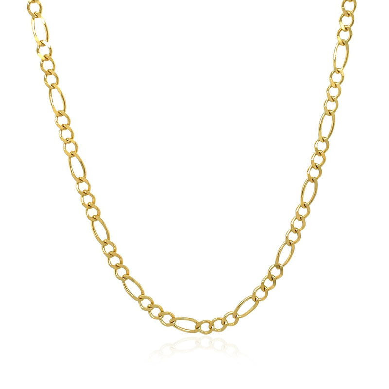 Bids.com 3.0mm 10k Yellow Gold Solid Figaro Chain Necklaces