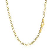 Bids.com 3.0mm 10k Yellow Gold Solid Figaro Chain Necklaces