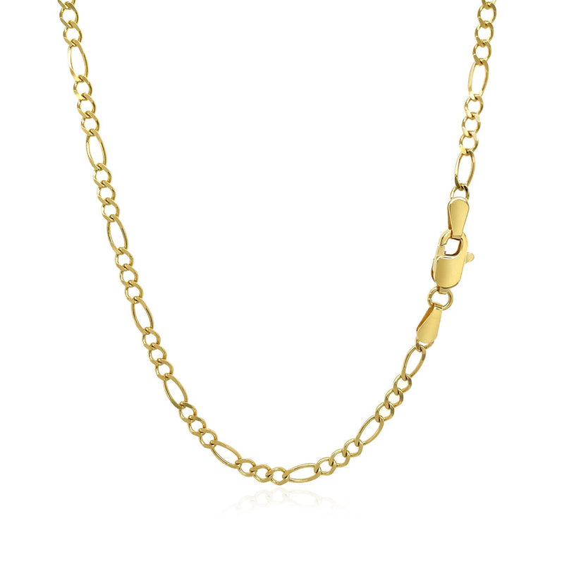 Bids.com 3.0mm 10k Yellow Gold Solid Figaro Chain Necklaces