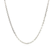 Bids.com Sterling Silver Rhodium Plated Cable Chain 1.5mm Necklaces