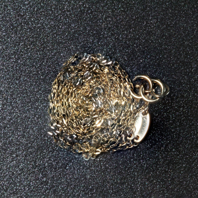 Bids.com Diamond Cut Bead Links Pendant Chain in 14k Two Tone Gold (3.5mm) Necklaces