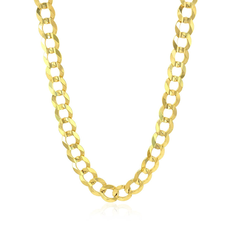 Bids.com 7.0mm 14k Yellow Gold Solid Curb Chain Necklaces