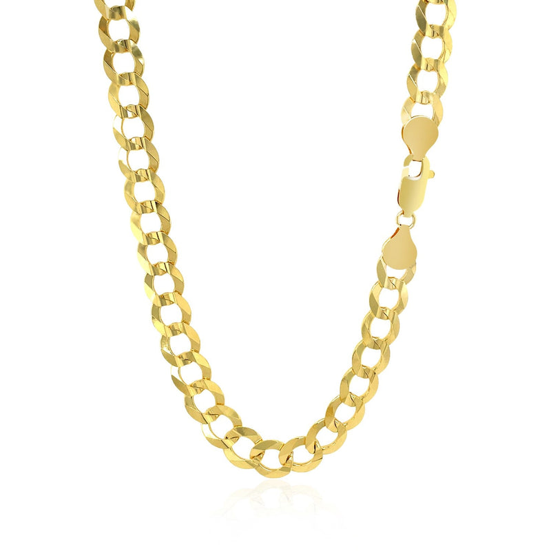 Bids.com 7.0mm 14k Yellow Gold Solid Curb Chain Necklaces