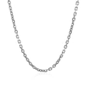 Bids.com 2.3mm 14k White Gold Diamond Cut Cable Link Chain Necklaces