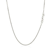 Bids.com 18k White Gold Cable Chain 1.1mm Necklaces