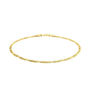 Bids.com 14k Yellow Gold Figaro Bracelet 1.5mm Bracelets