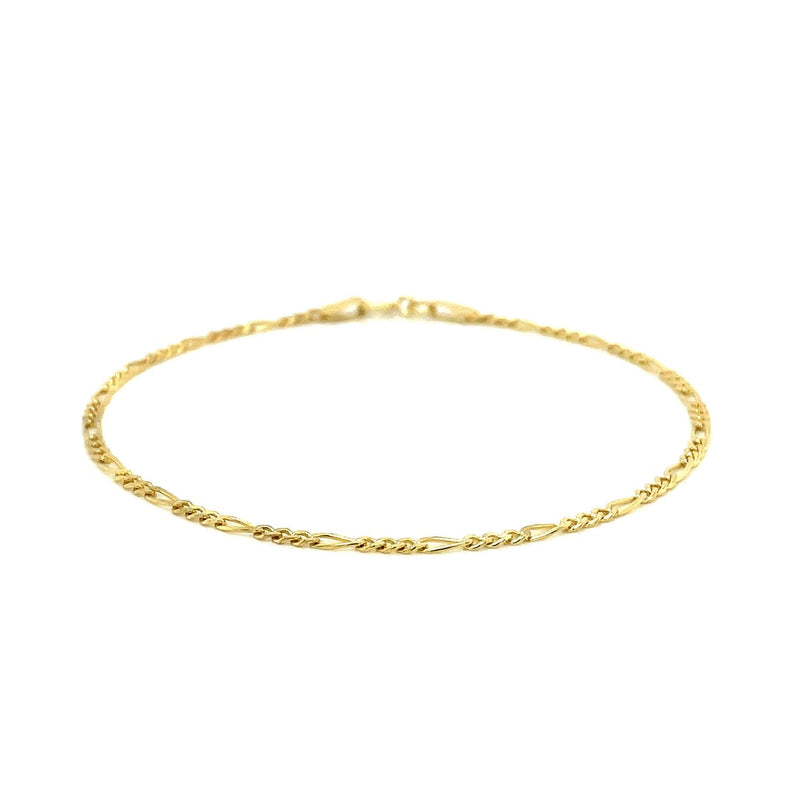 Bids.com 14k Yellow Gold Figaro Bracelet 1.5mm Bracelets