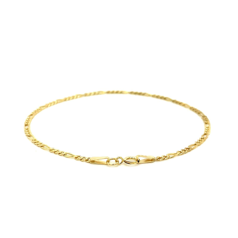 Bids.com 14k Yellow Gold Figaro Bracelet 1.5mm Bracelets