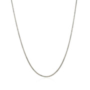 Bids.com 14k White Gold Classic Box Chain 1.0mm Necklaces