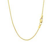 Bids.com 14k Yellow Gold Round Wheat Chain 1.0mm Necklaces