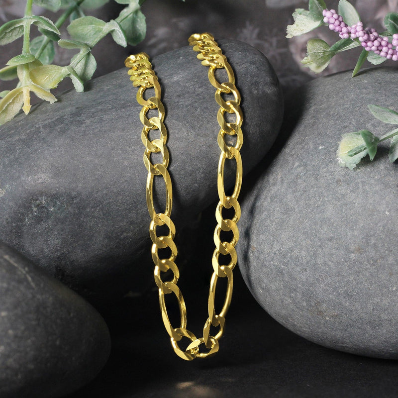 Bids.com 10K Yellow Gold Solid Figaro Chain (5.30 mm) Necklaces