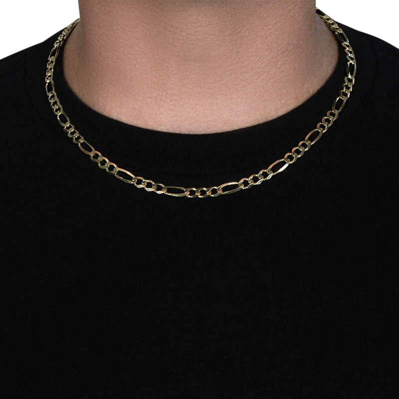 Bids.com 10K Yellow Gold Solid Figaro Chain (5.30 mm) Necklaces