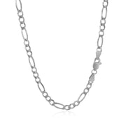 Bids.com 3.8mm 14k White Gold Solid Figaro Chain Necklaces