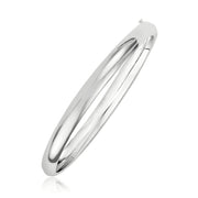 Bids.com Classic Bangle in 14k White Gold (5.0mm) Bracelets